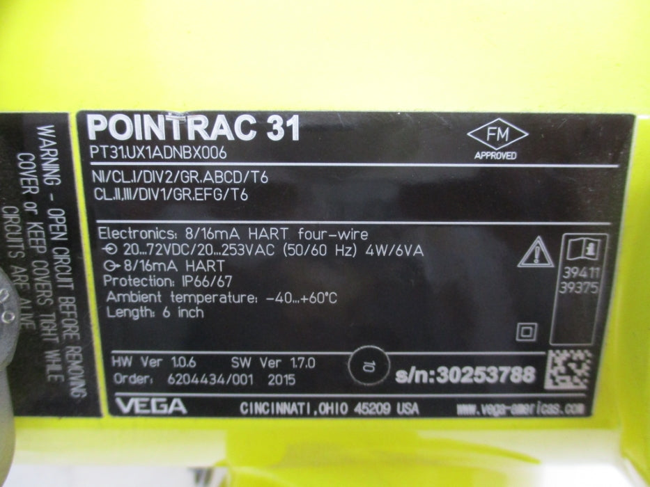 VEGA PT31.UX1ADNBX006 (AS PICTURED) NSNP