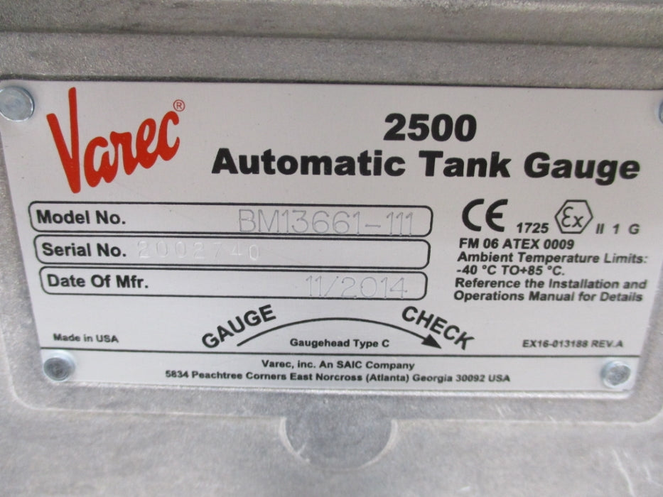 VAREC 2500 BM13661-111 NSNP