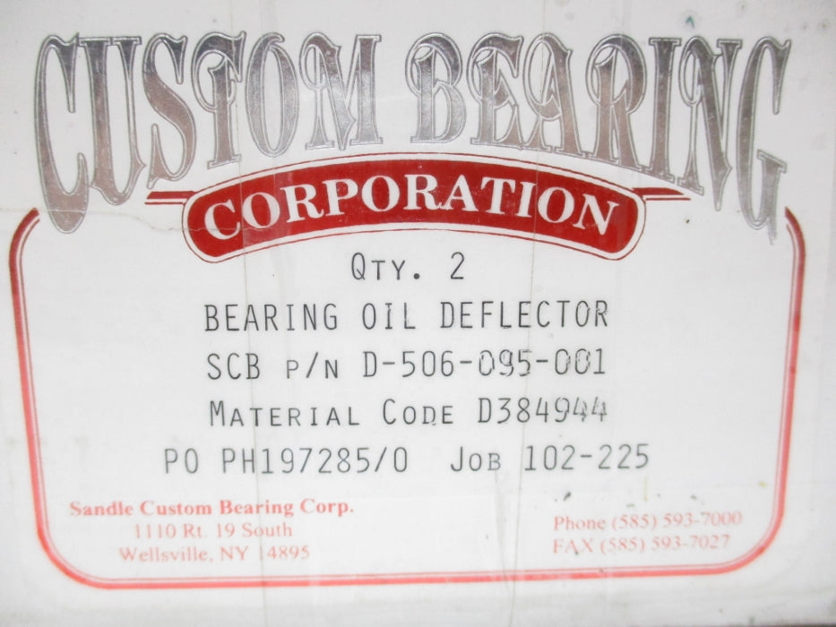 CUSTOM BEARING D-506-095-001 (PKG OF 2) NSMP