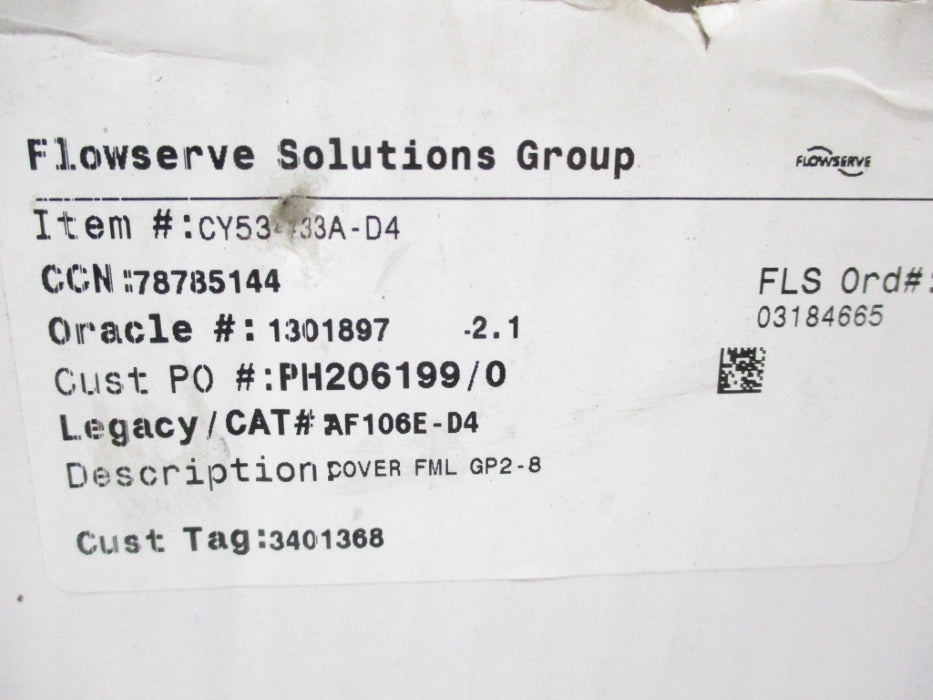 FLOWSERVE CY53433A-D4 NSFS