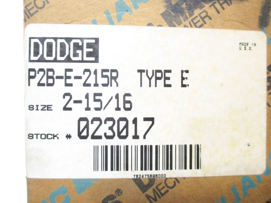 DODGE 023017 P2B-E-215R NSMP