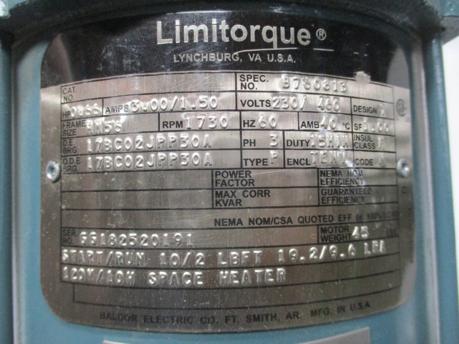 LIMITORQUE TYPE P HM56 NSNP