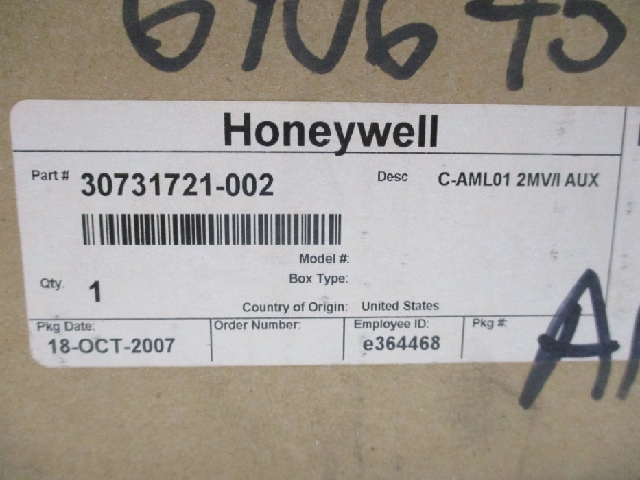 HONEYWELL 30731721-002 MV/I-2-100 REV. 18 NSMP