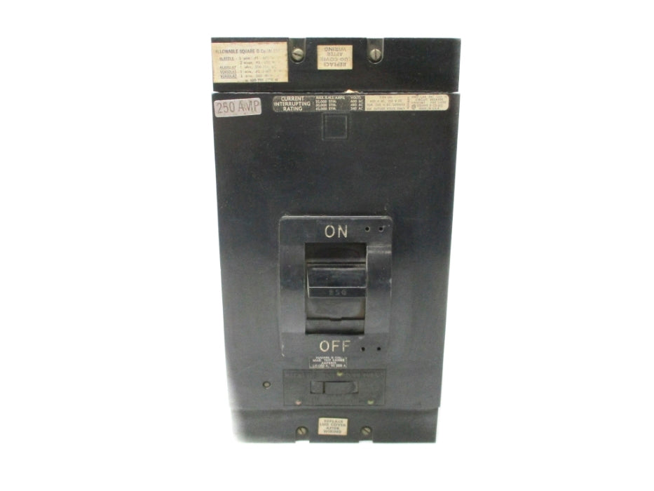 SQUARE D LAL36250 250A 600VAC/250VDC (BLACK) NSNP