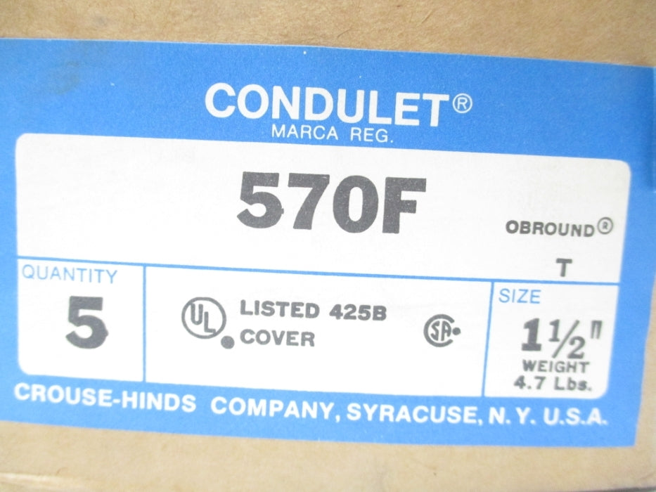 CROUSE HINDS 570F (PKG OF 5) NSMP