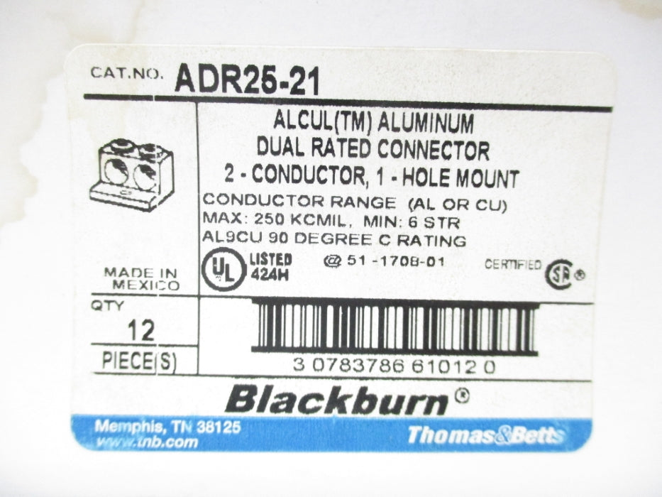THOMAS&BETTS ADR25-21 (PKG OF 12) NSMP