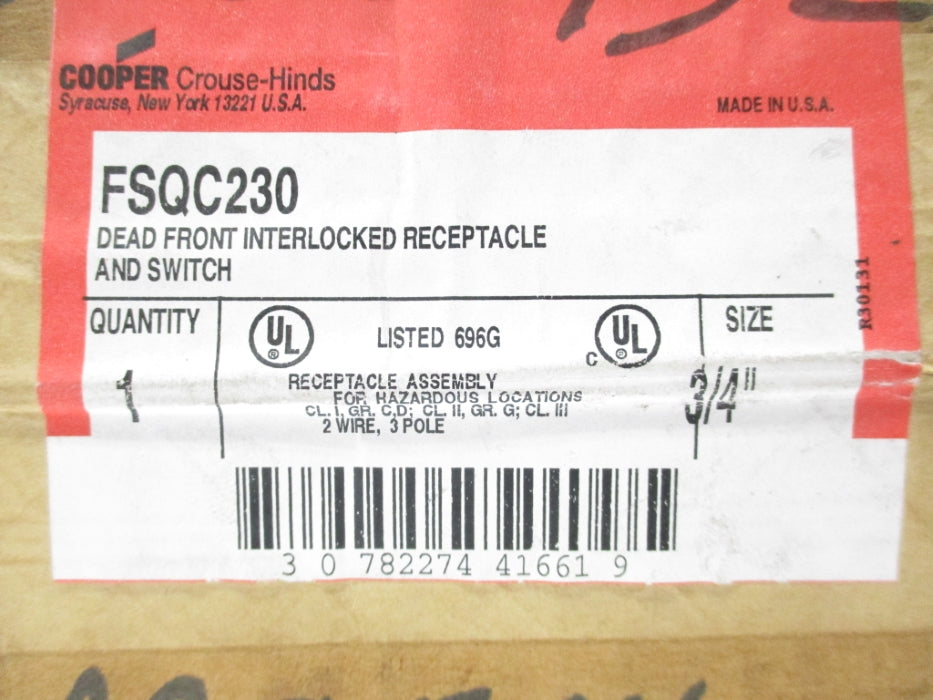 CROUSE HINDS FSQC230 NSFS