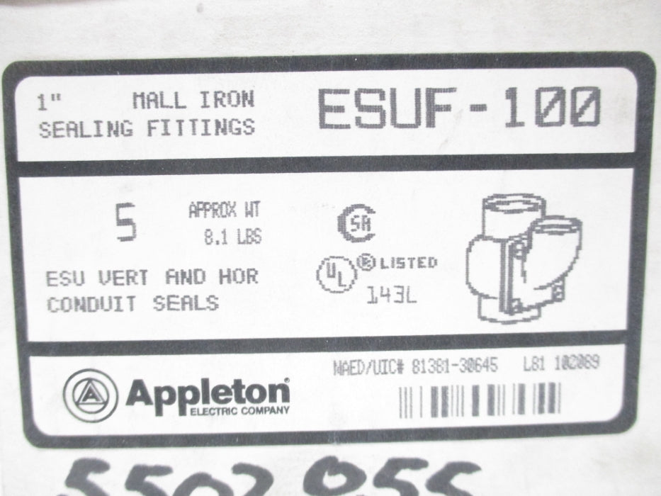 APPLETON ESUF-100 (PKG OF 5) NSMP