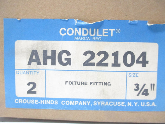 CROUSE HINDS AHG22104 (PKG OF 2) NSMP