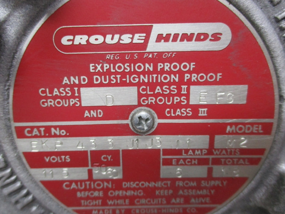 CROUSE HINDS EKP433J1J3J1 UNMP