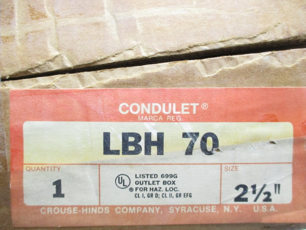 CROUSE HINDS LBH70 NSMP