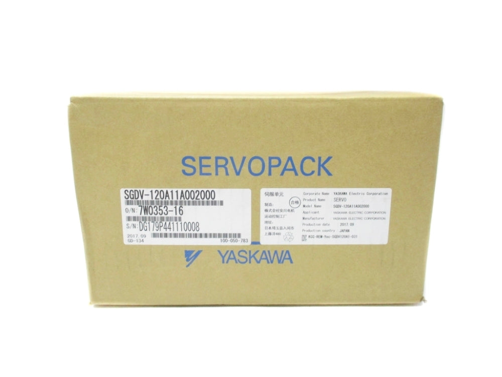 YASKAWA SGDV-120A11A002000 NSFS