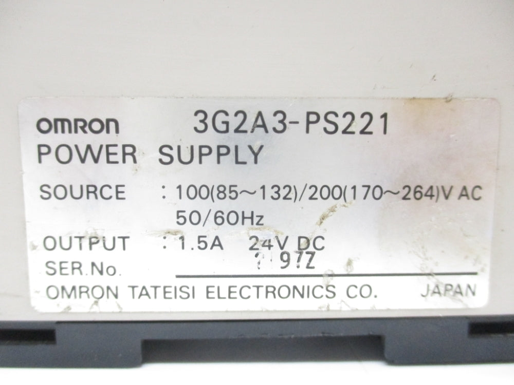 OMRON 3G2A3-PS221 UNMP