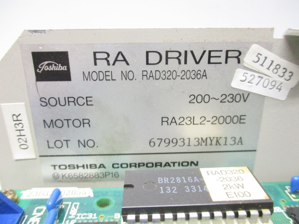 TOSHIBA RAD320-2036A UNMP