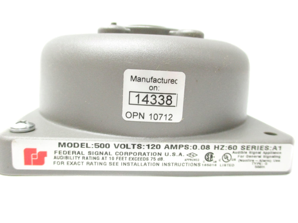 INDUSTRIAL SPARE PART 500-120-1 SER. A1 120VAC 0.08A NSMP