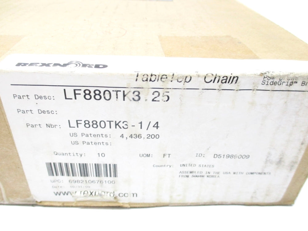 REXNORD LF880TK3-1/4 NSFS