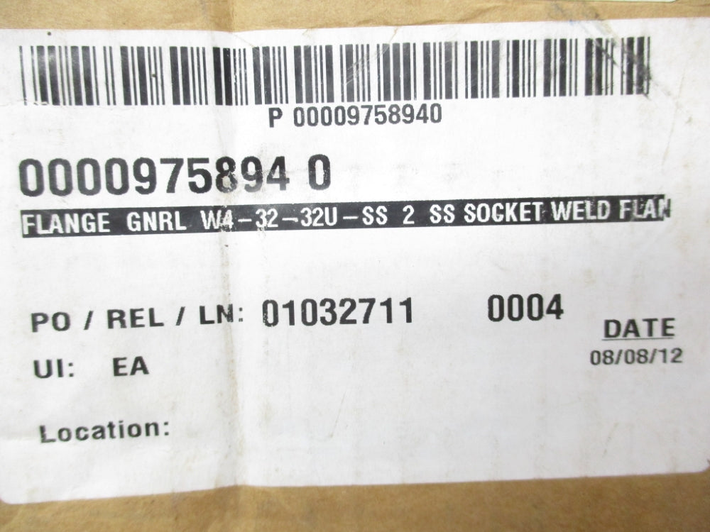ANCHOR FLUID POWER W4-32-32U-SS NSMP