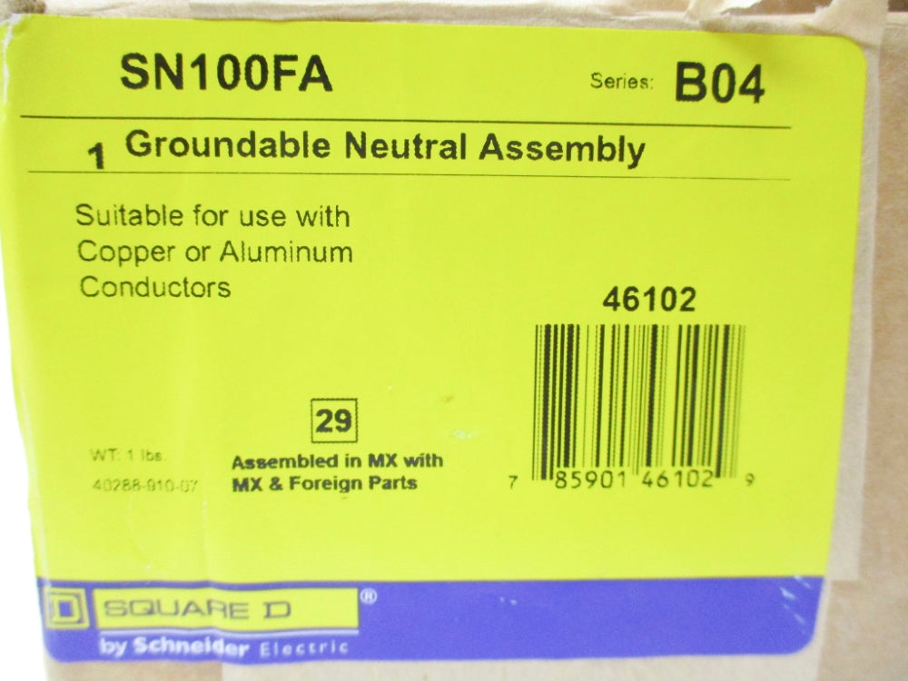 SQUARE D SN100FA SER. B04 NSMP