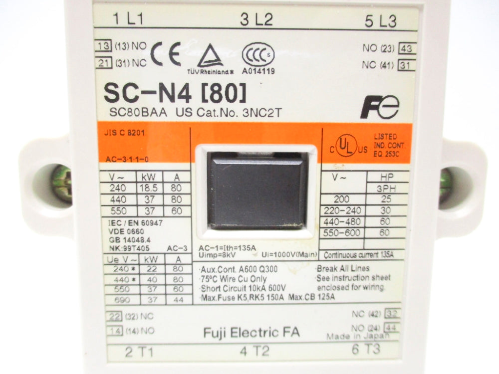 FUJI ELECTRIC 3NC2T SC80BAA NSNP