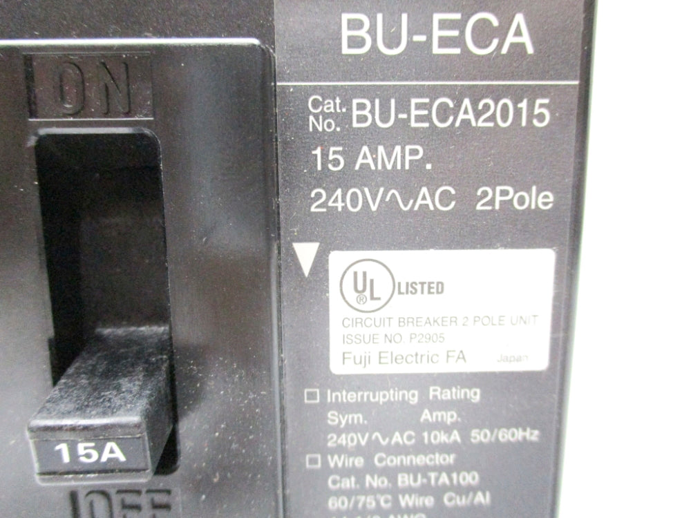 FUJI ELECTRIC BU-ECA2015 240VAC 15A NSNP