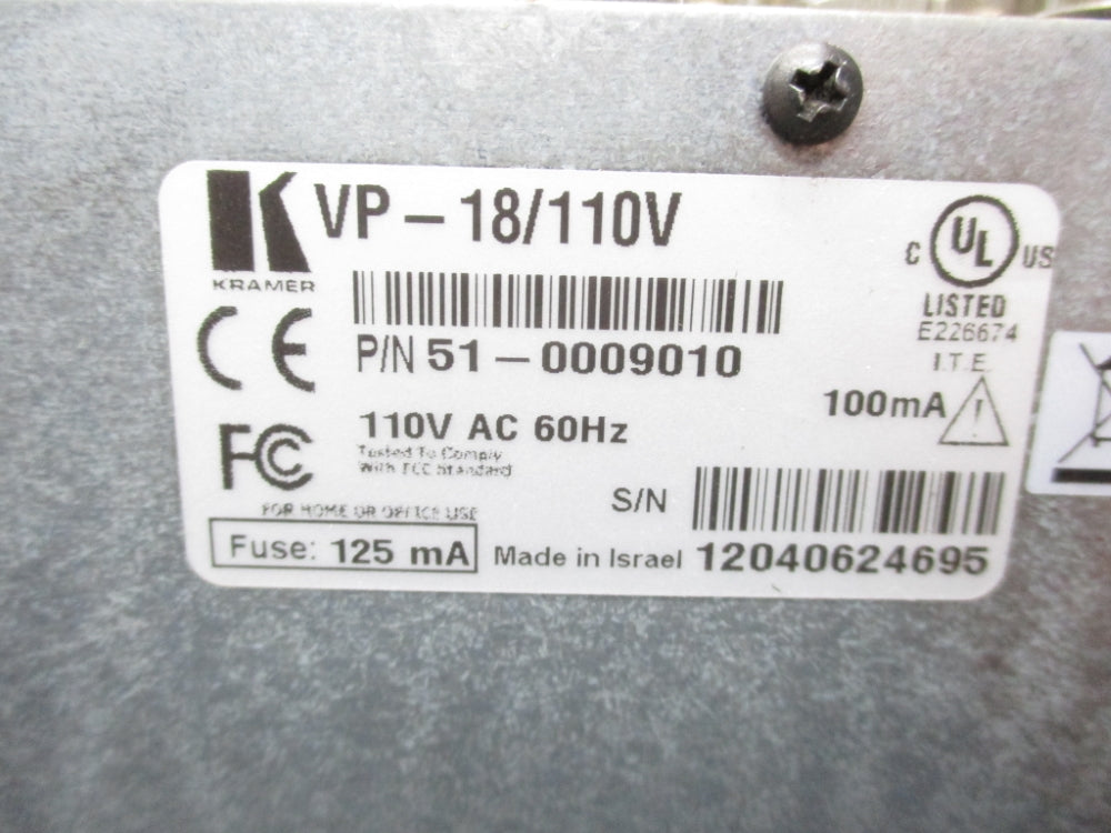 KRAMER 51-0009010 VP-18/110V NSNP