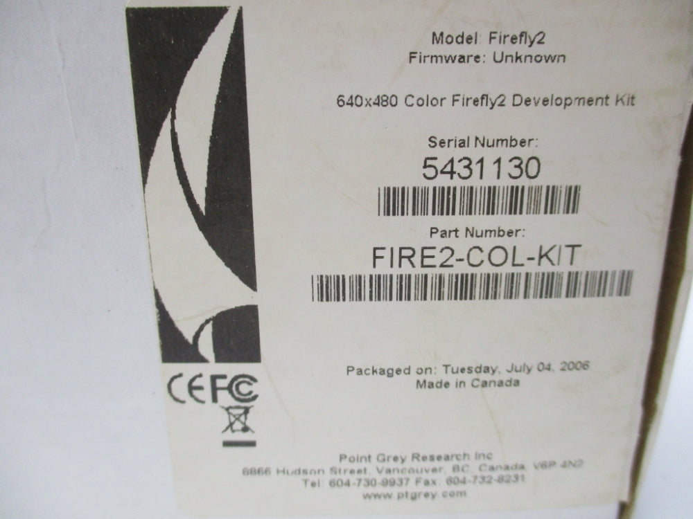 POINT GRAY RESEARCH FIRE2-COL-KIT NSMP