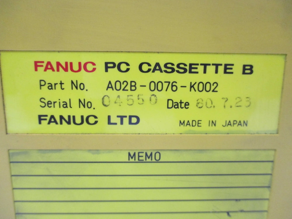 FANUC A02B-0076-K002 UNMP