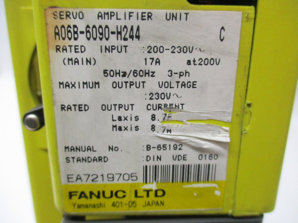 FANUC A06B-6090-H244 UNMP