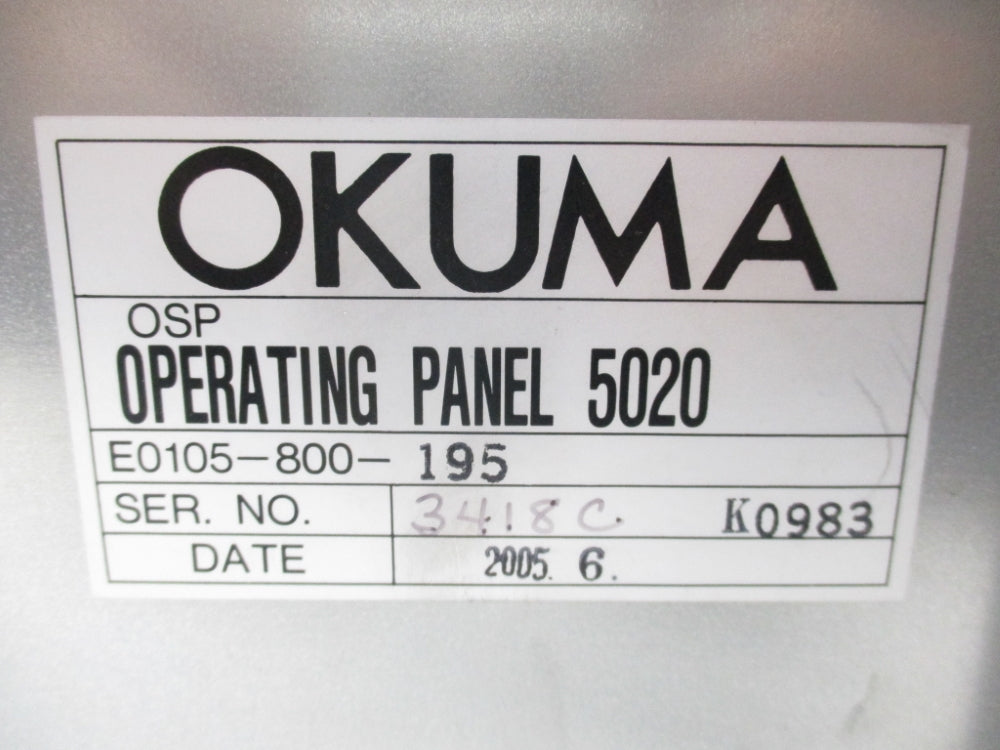 OKUMA E0105-800-195 UNMP