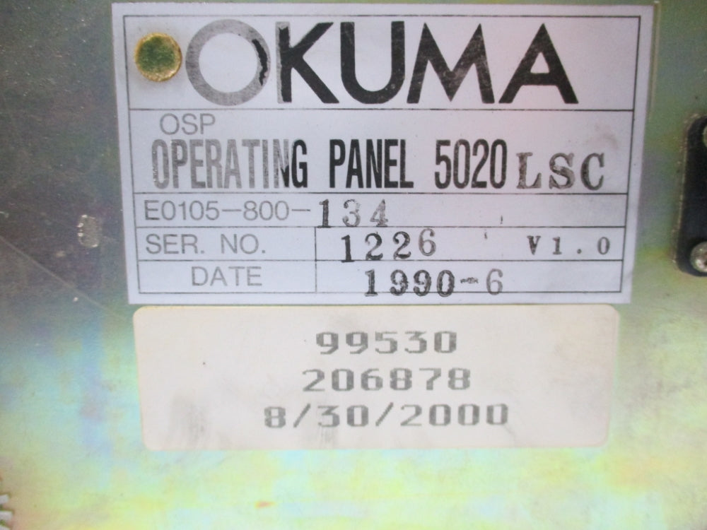 OKUMA E0105-800-134 UNMP