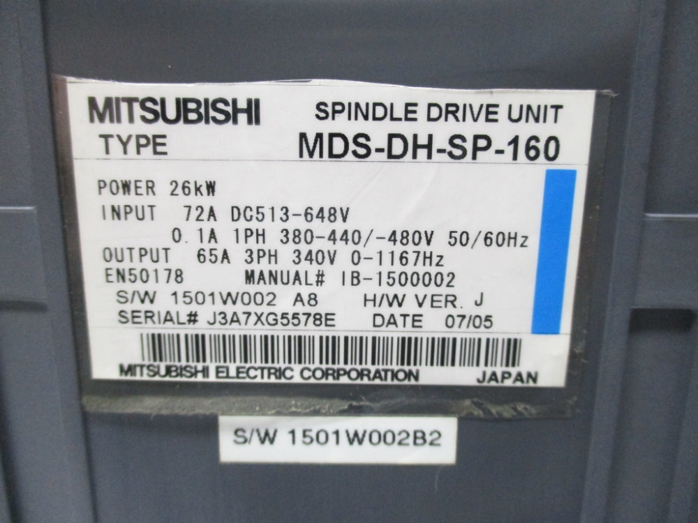 MITSUBISHI MDS-DH-SP-160 UNMP