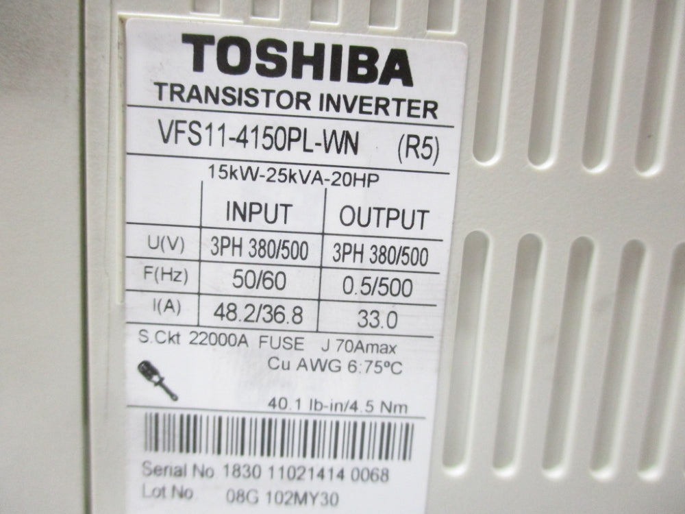 TOSHIBA VFS11-4150PL-WN UNMP