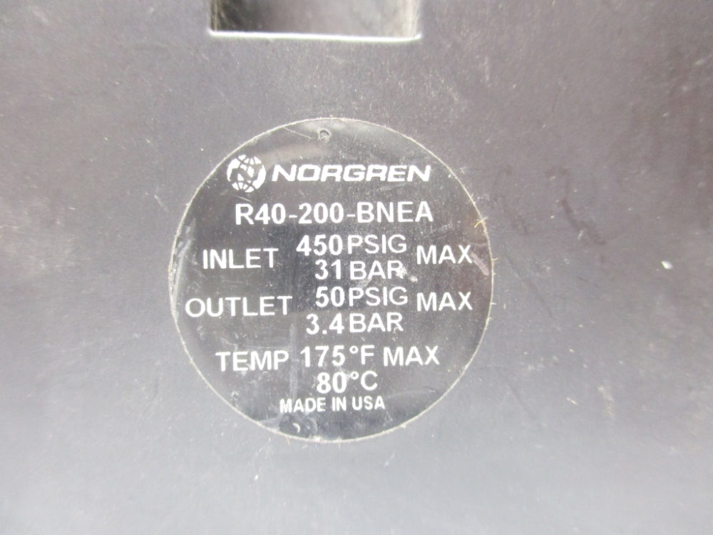 NORGREN R40-200-BNEA 450PSIG UNMP