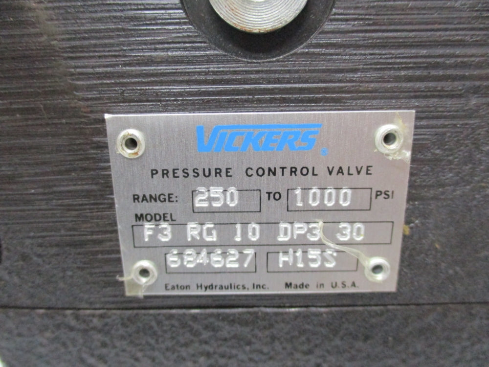 VICKERS F3RG10DP330 684627 250-1000PSI NSNP