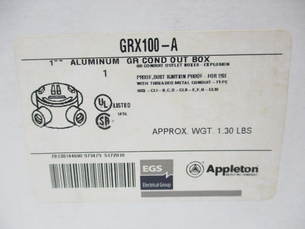 APPLETON GRX100-A NSMP