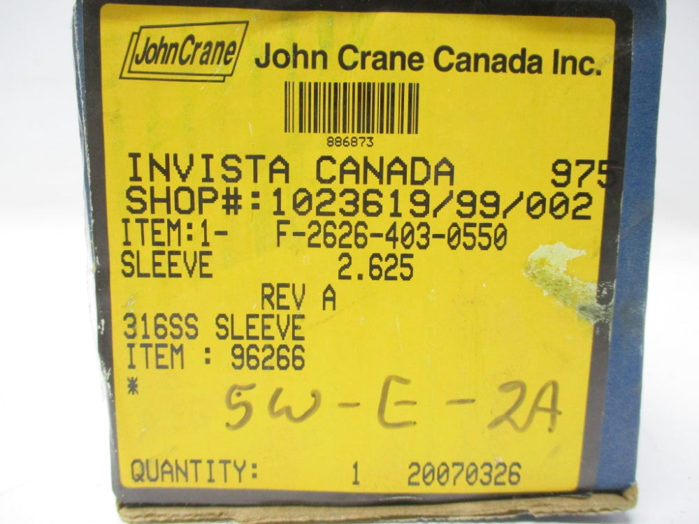 JOHN CRANE F-2626-403-0550 NSMP