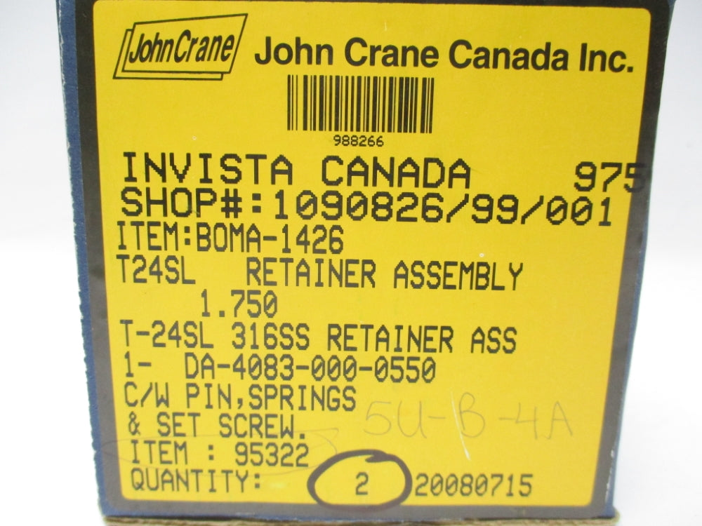 JOHN CRANE DA-4083-000-0550 (PKG OF 2) NSMP