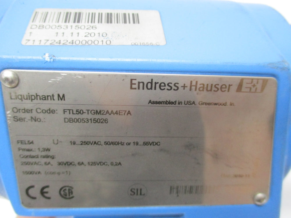 ENDRESS+HAUSER FTL50-TGM2AA4E7A NSNP
