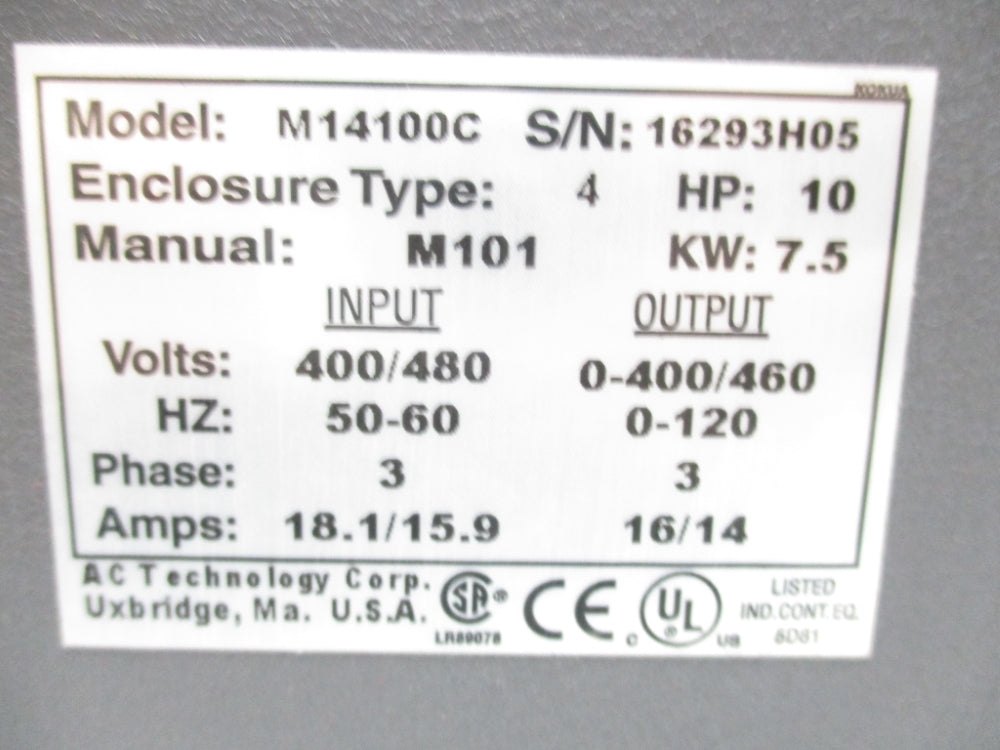 AC TECH M14100C UNMP