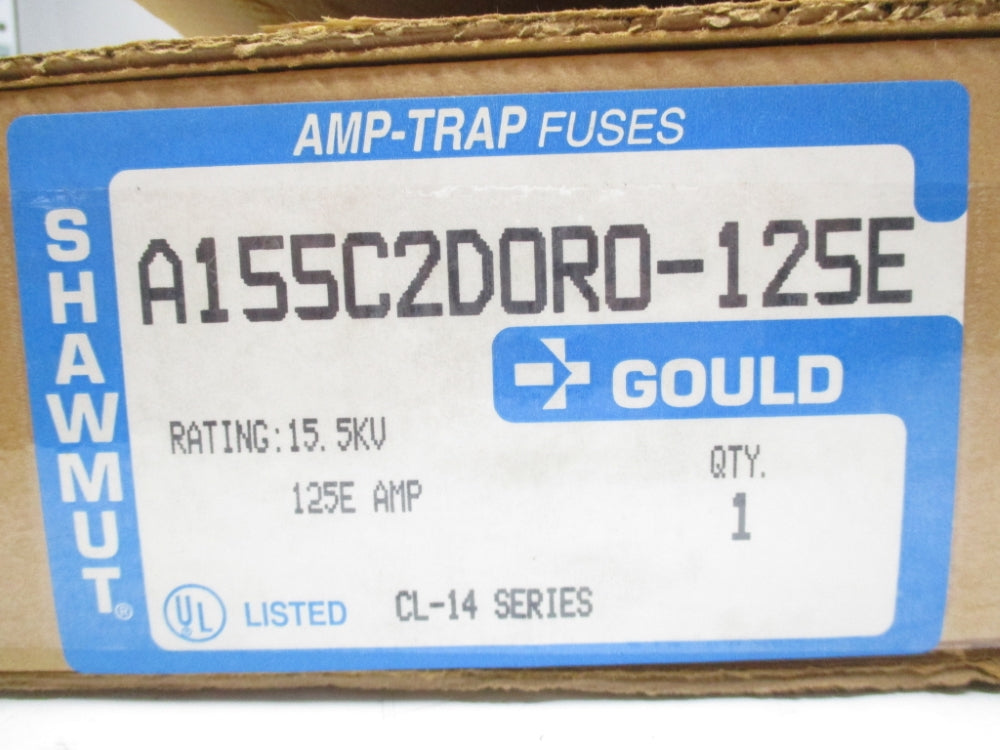 GOULD SHAWMUT A155C2D0R0-125E SER. CL-14 125EA 15.5KV NSMP