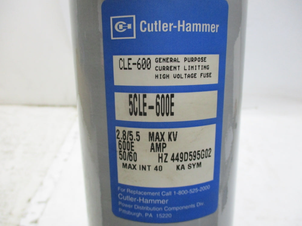 CUTLER HAMMER 5CLE-600E 600EA 2.8/5.5KV NSNP
