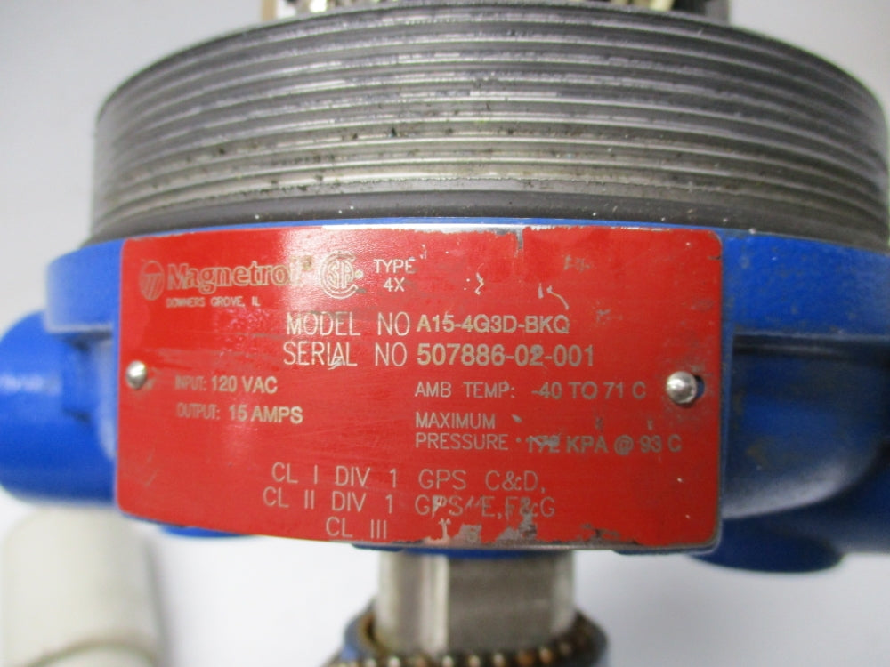 MAGNETROL A15-4G3D-BKQ UNMP