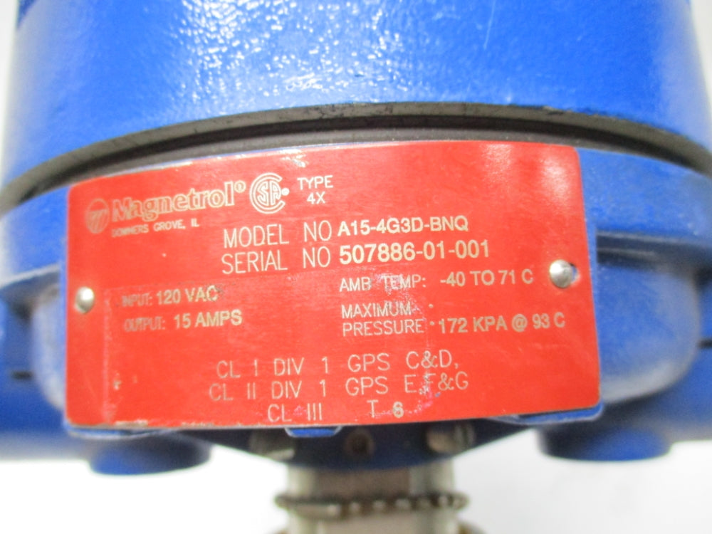 MAGNETROL A15-4G3D-BNQ UNMP