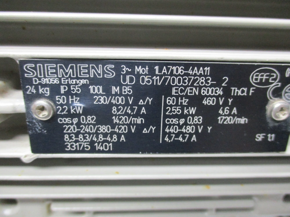 SIEMENS 1LA7106-4AA11 UNMP