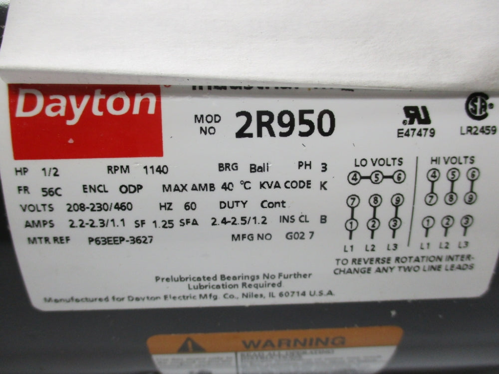 DAYTON 2R950 NSMP