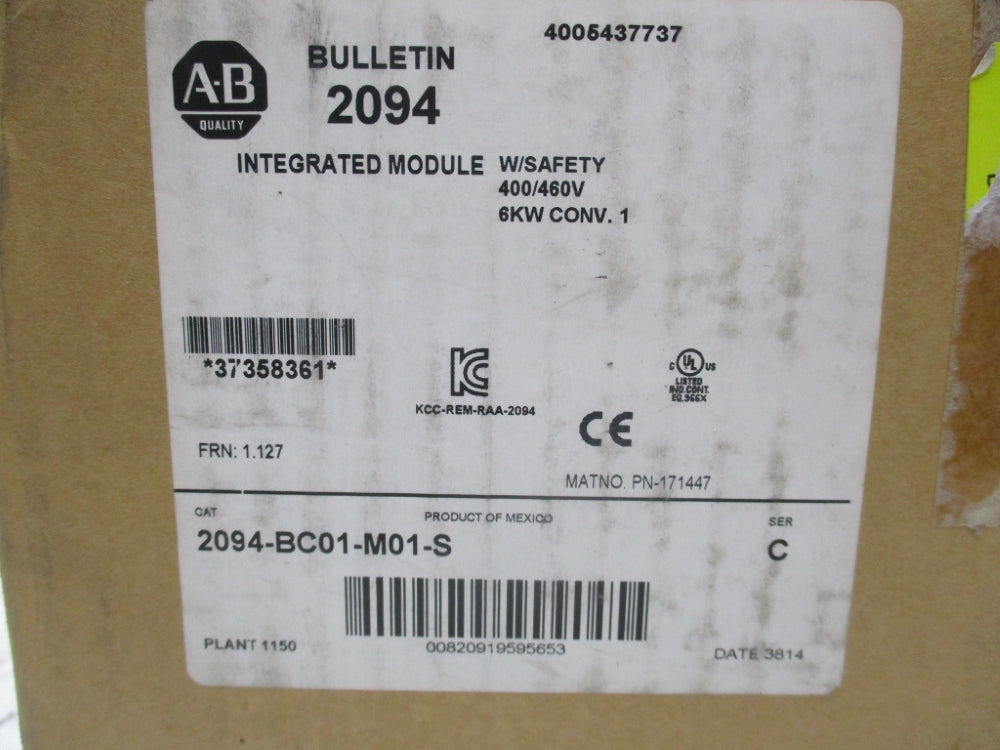 ALLEN BRADLEY 2094-BC01-M01-S SER. C F/W 1.127 NSMP