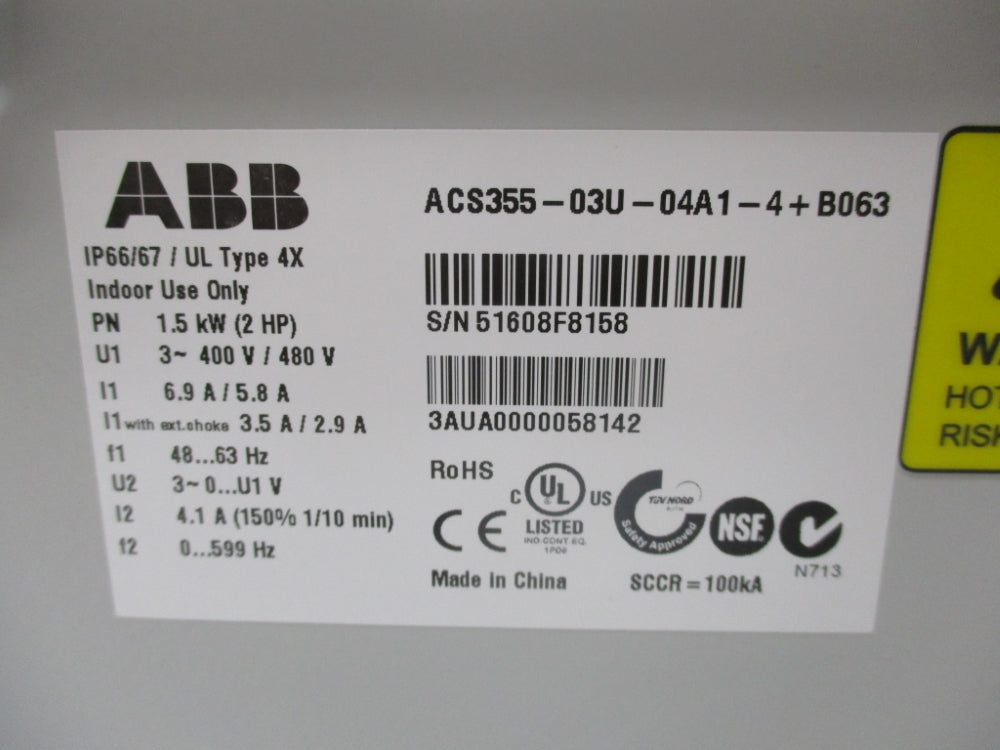 ABB ACS355-03U-04A1-4+B063 NSMP
