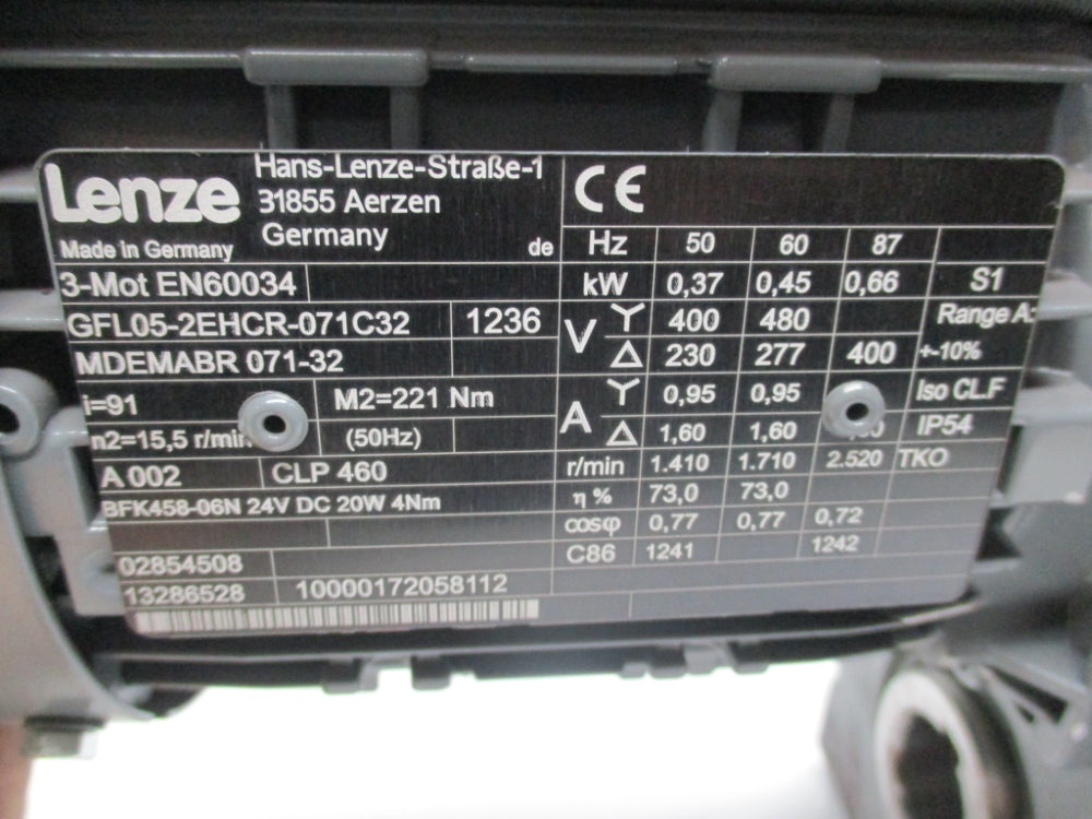 LENZE GFL05-2EHCR-071C32 NSNP