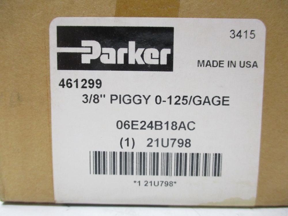 PARKER 06E24B18AC 21U798 0-125 NSFS