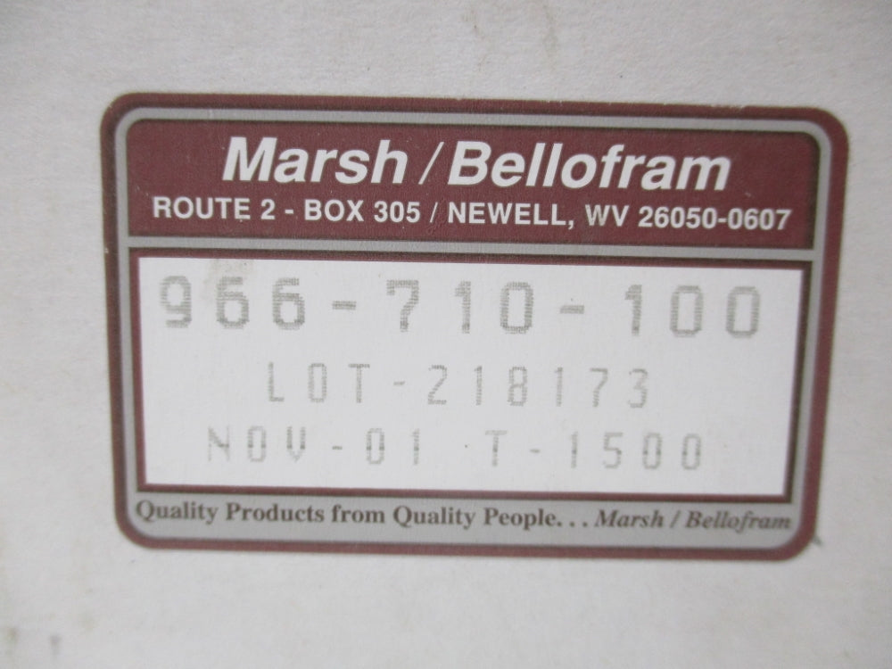 MARSH/BELLOFRAM 966-710-100 3-15PSI NSMP